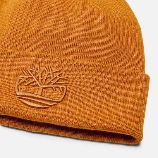 Tonal Beanie Beanie Knitted in Yellow color