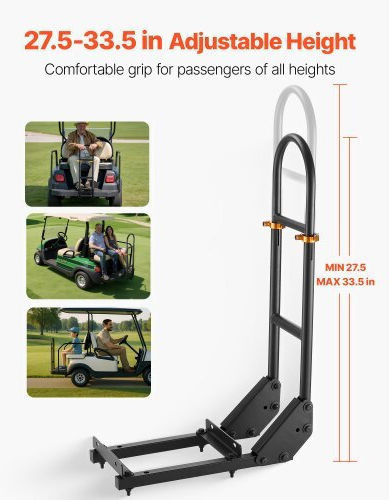 Vevor Rear Seat Handle Bar Golf Cart Metal Platforms Cwzgpjsj2753vlcqw001v0