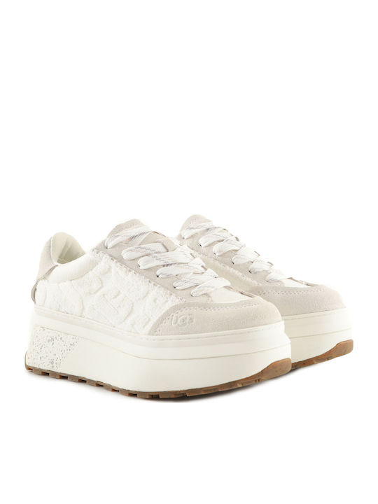 Damen Flatforms Sneakers Weiß