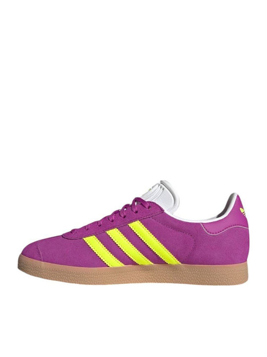 Gazelle Damen Sneakers Purbur / Solar Yellow / Off White