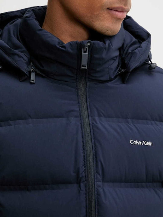 Jacket Puffer Waterproof Navy Blue