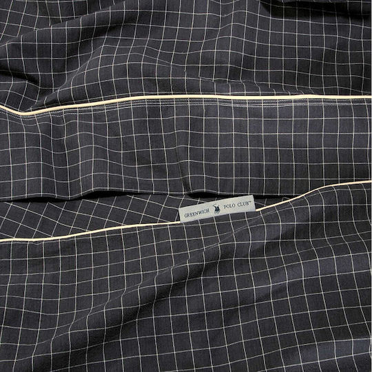 Greenwich Polo Club Essential 2297 Σετ Σεντόνια Υπέρδιπλα 250x270εκ. Black (4τμχ)