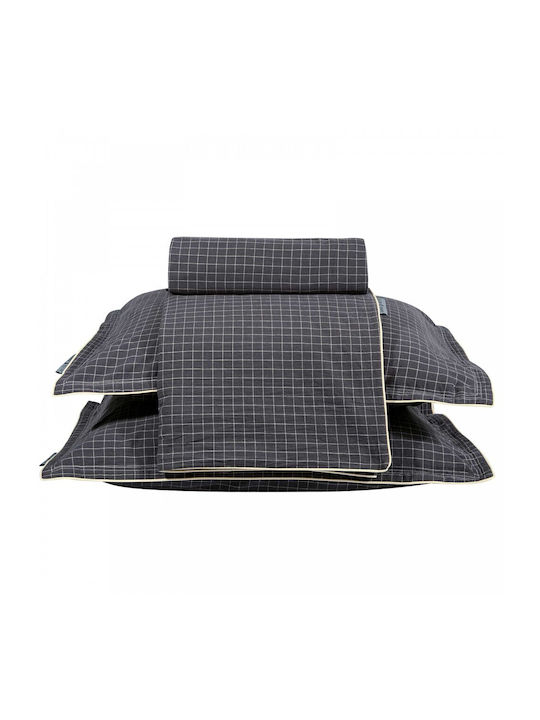 Greenwich Polo Club Сет Чаршафи 250x270см. Essential 2297 Черно 4бр