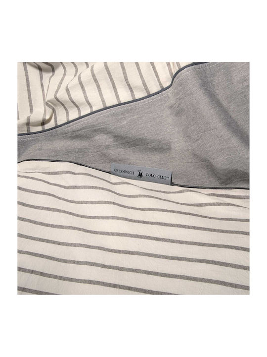 Greenwich Polo Club Сет Чаршафи 250x270см. Essential 2296 Grey, White 4бр