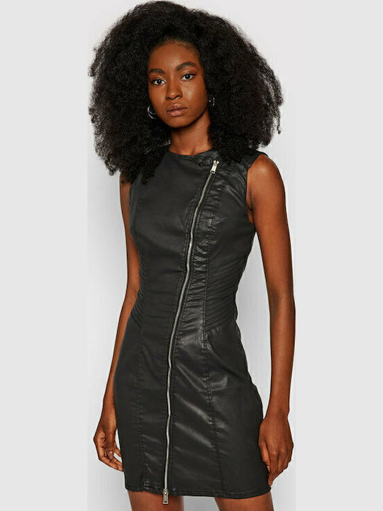 Guess Mini Evening Dress Leather Black W1YK04D3OZ2-HARR | Skroutz.mt
