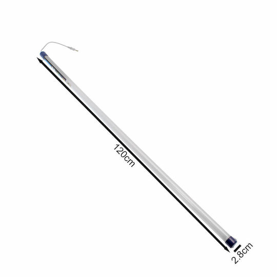 T8 LED Plastic Bar 120cm 18W 220V 1620lm Blue IP65 RZ-148 Rixme