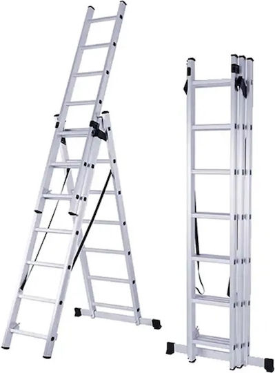 Veritas Triplu Scara combinata Aluminiu 3x13