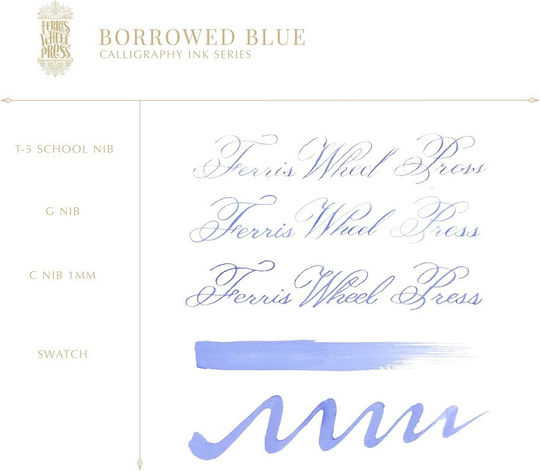 Ferris Wheel Press Replacement Ink for Fountain Pen Blue 28ml