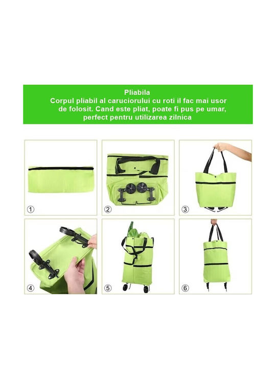Plastică Geantă de Cumpărături în culoarea Verde