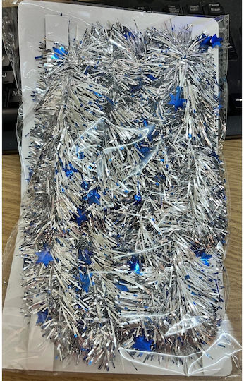 Lighted Christmas Garland Blue 200cm 1pc
