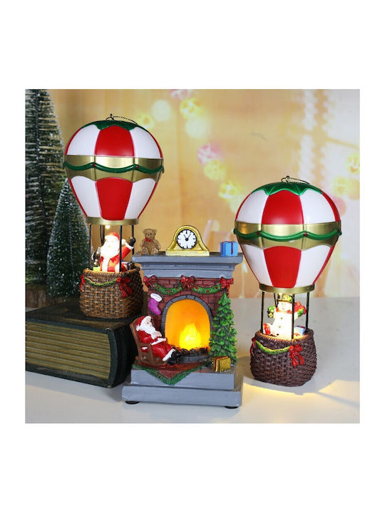 Crăciunescă Iluminată Decorativă Miniatură 13.5x9x6cm.