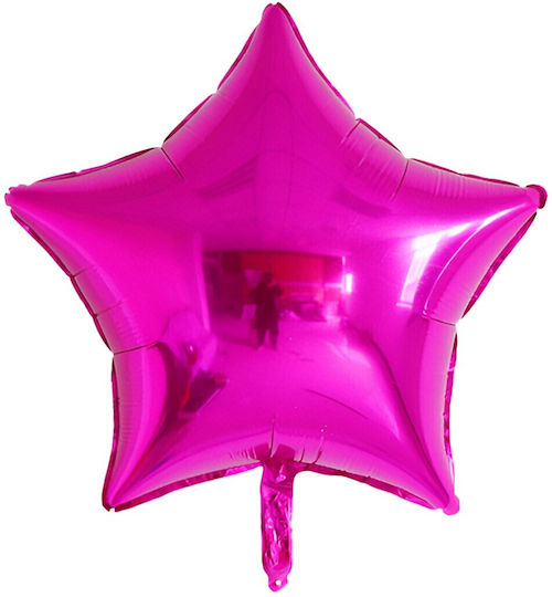 Set 3 Baloane Folie Metalizată Flippy Coroană Stea Figuri Design Aniversări 40 Cm Ambalaj Individual Pai Inclus Umflare Aer Heliu Roz