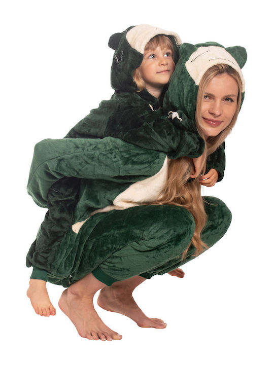 Nikcorp Damen Schlafanzug Winter Grün