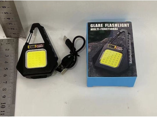 Lumină de lucru și de sit, cu baterie Lanternă Brevet LED IPX4 cu Luminozitate Maximă 500lm Negru