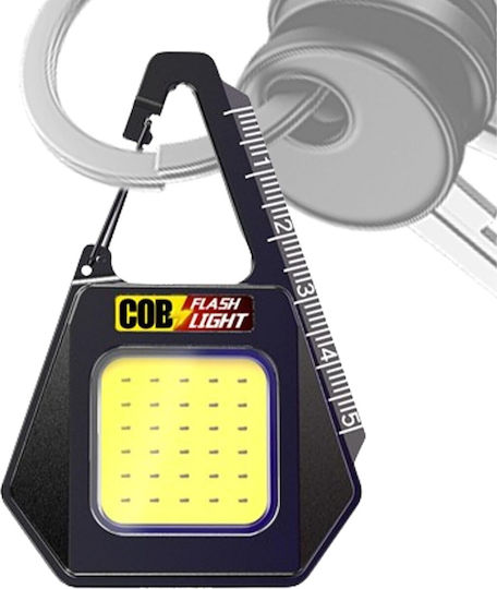 Lumină de lucru și de sit, cu baterie Lanternă Brevet LED IPX4 cu Luminozitate Maximă 500lm Negru