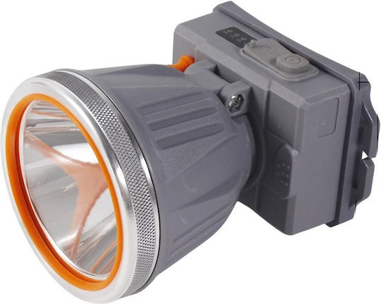 Wiederaufladbar Stirnlampe LED IPX6 Grau