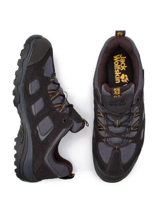 Jack Wolfskin Vojo Hike 2 Texapore Low Ανδρικά Ορειβατικά Παπούτσια Αδιάβροχα Γκρι