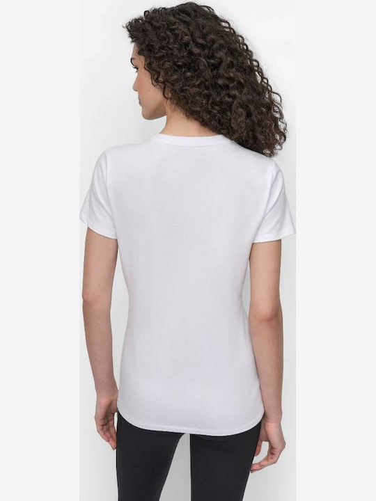 DKNY Logo T-Shirt White / Silver