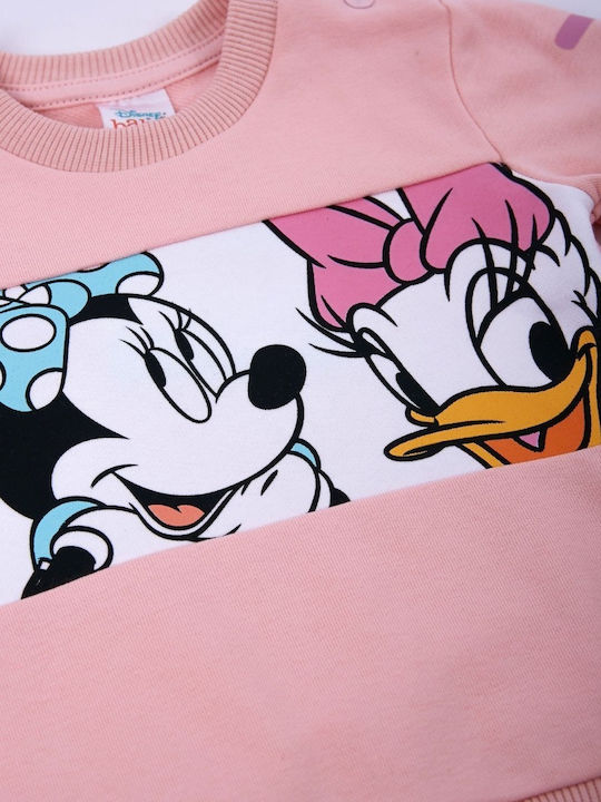 Детски Комплект Анцуг Тъмно Прасковено 2 Бройки Minnie
