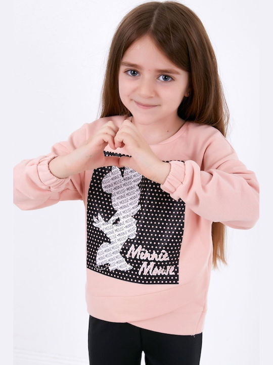 Παιδικό Σετ Φόρμας Μαύρο 2τμχ Minnie