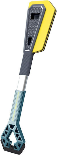 Răzuitoare de Gheață Auto cu Două Capete Flippy Universală pentru Îndepărtarea Zăpezii de pe Mașină Mâner Lung Ergonomic Detasabil pentru Geamuri și Caroserie Ușor de Folosit 67x12,5 cm Albastru