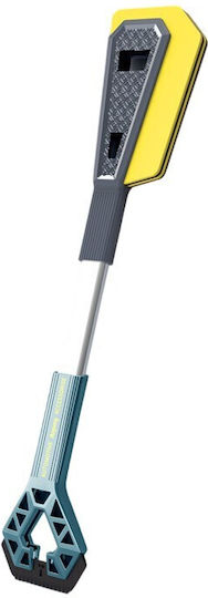 Răzuitoare de Gheață Auto cu Două Capete Flippy Universală pentru Îndepărtarea Zăpezii de pe Mașină Mâner Lung Ergonomic Detasabil pentru Geamuri și Caroserie Ușor de Folosit 67x12,5 cm Albastru