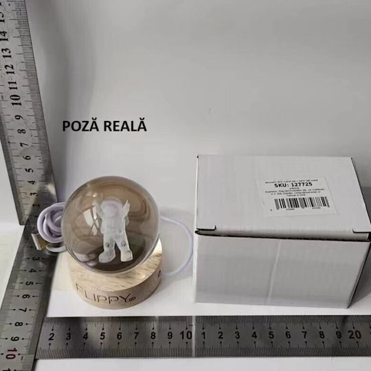 Διακοσμητικό Φωτιστικό LED Θερμό Λευκό Αστροναύτης 3εκ.