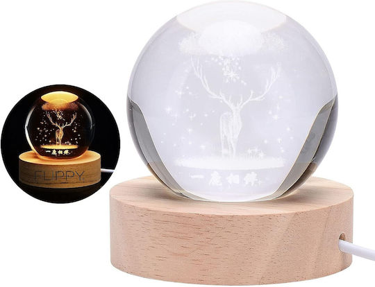 Lustră Decorativă Glob de cristal Alb