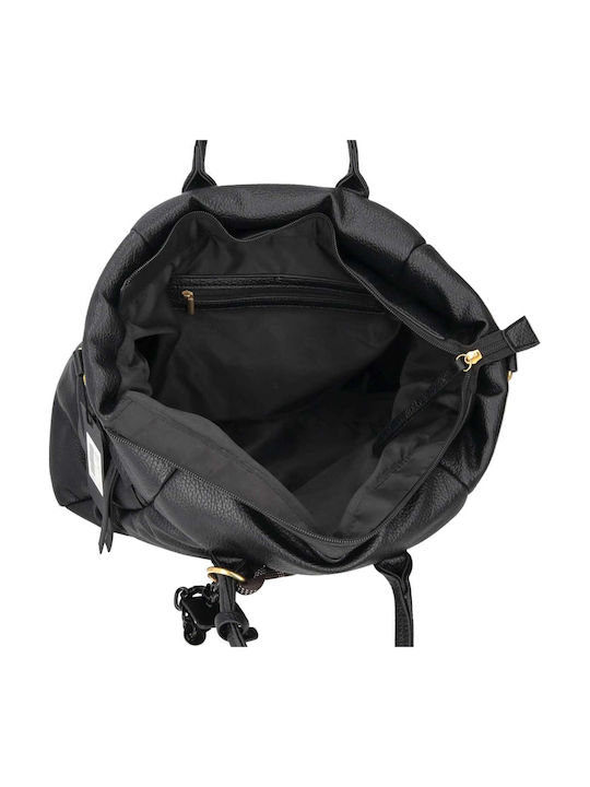 Fabric Women's Shopper Bag Black