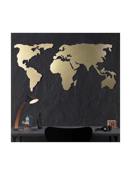 Wallity Wanddekoration Gold aus Metall 120x60cm