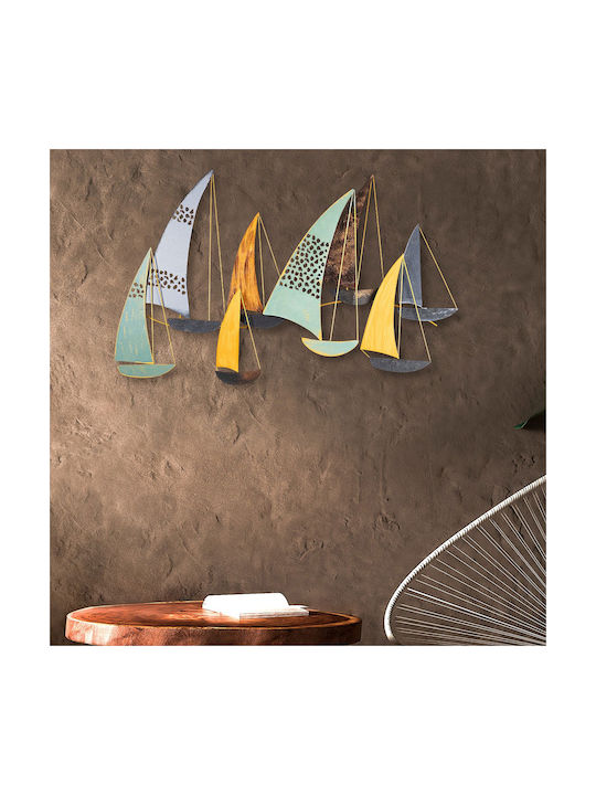 Wallity Wanddekoration Yavuz Bunt aus Metall 111x8x70cm