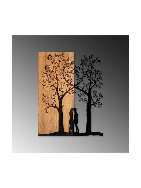 Asir Group 3D Mixed Art Love Μαύρο από Ξύλο 58x45cm