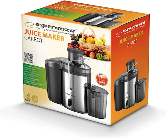 Esperanza Carrot Juicer 500W Inox Silver