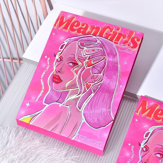 Kit Machiaj Kevin Coco Mean Girl Heart Fard de Pleoape Iluminator Blush Cremă 96 Culori 21 X 15.7 X 2.4 Cm