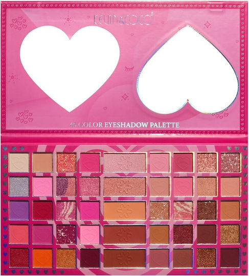 Palete Machiaj Kevin Coco Love Crush Fard de Pleoape 45 Culori 30.3 X 16.5 Cm