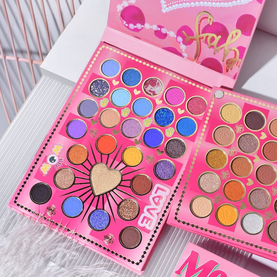 Set Machiaj Kevin Coco Mean Girl Rose Fard de Pleoape Iluminator Blush Cremă 97 Culori 21 X 15.7 X 2.4 Cm