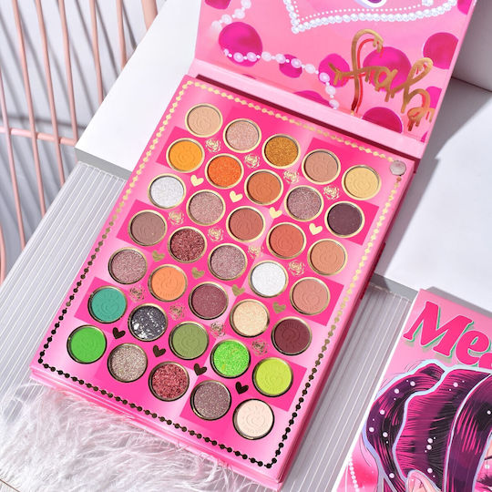 Set Machiaj Kevin Coco Mean Girl Rose Fard de Pleoape Iluminator Blush Cremă 97 Culori 21 X 15.7 X 2.4 Cm