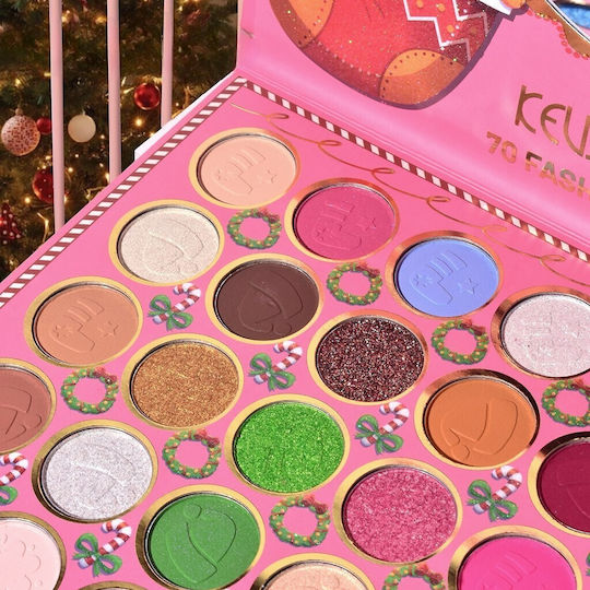 Makeup Kit Kevin Coco Crăciun Înzăpezit 70 Culori 22.5 X 17 X 2 Cm Multicolor