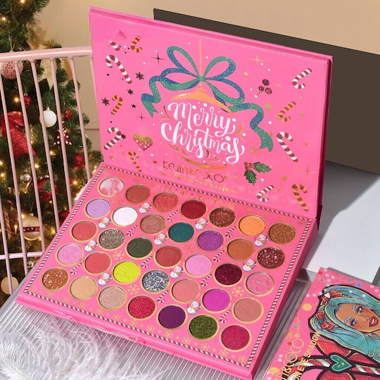 Makeup Kit Kevin Coco Crăciun Înzăpezit 70 Culori 22.5 X 17 X 2 Cm Multicolor