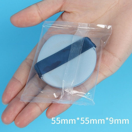 Flippy Triangular Makeup Sponge Reusable Wet Dry Use 5.5 X 5.5 X 0.9 Cm Powder Puff Blue