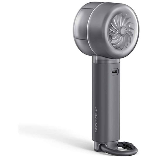 Usams Handgehaltene Ventilator Elektrisch Ohne Flügel Schwarz LU01FS01