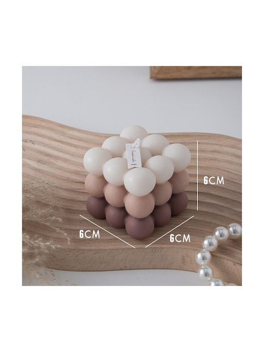 Aromatisches Soja-Kerze Braune 6x6cm