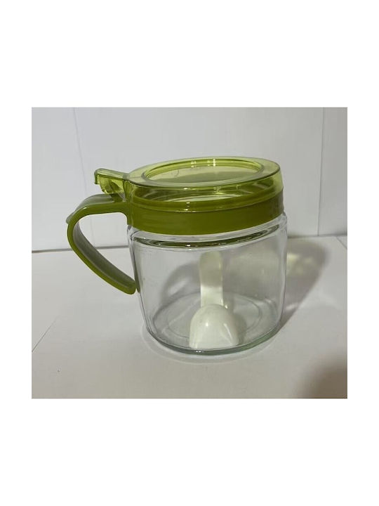 Vaza pentru Zahăr cu capac Sticlă Verde 180ml