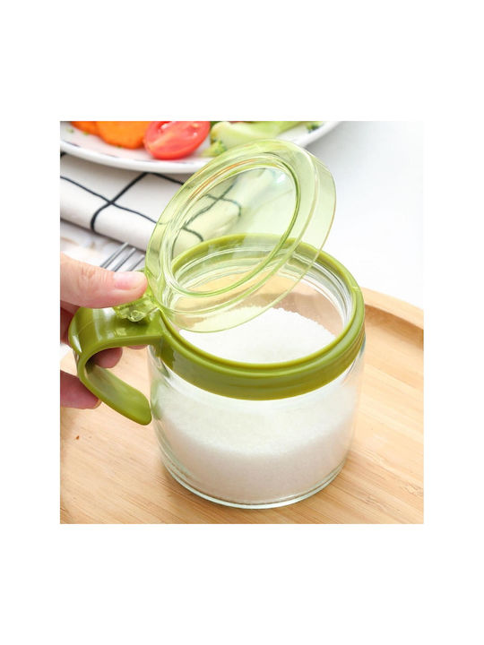 Vaza pentru Zahăr cu capac Sticlă Verde 180ml