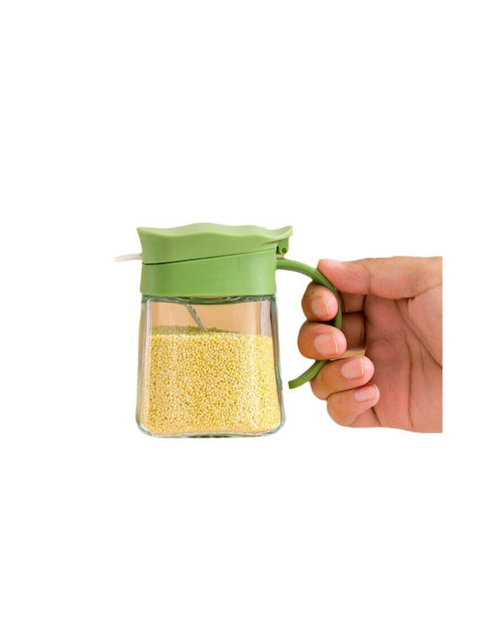 Vaza pentru Zahăr cu capac Sticlă Verde 180ml