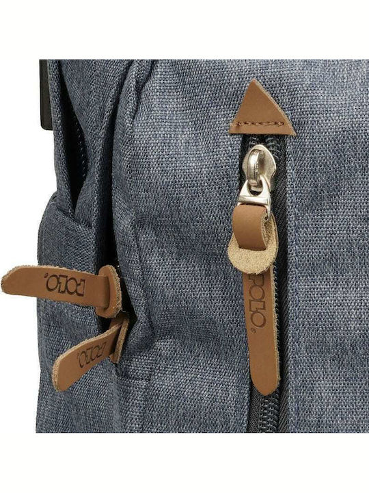 Polo Bole Black Ученическа Раница Гимназия с Джоб за Бутилка Кафява 22 Литра 32 x 15 x 45 см