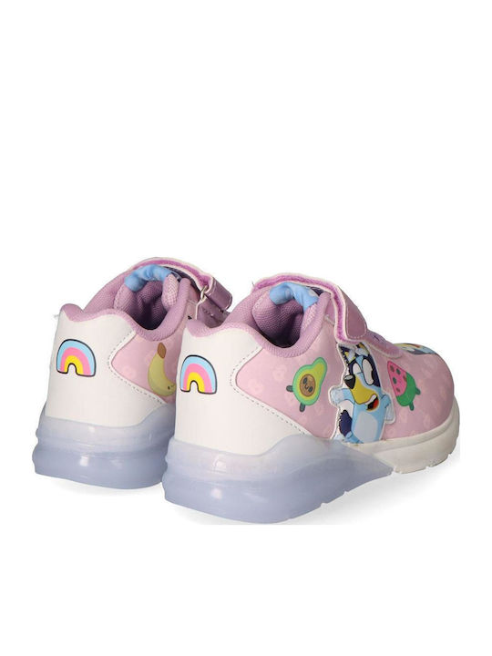 Bluey Kids Sneakers with Lights Purple