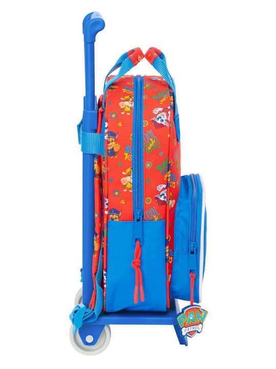 Schulrucksack mit Rollen Paw Patrol Cool Blau Rot 20 x 28 x 8 cm