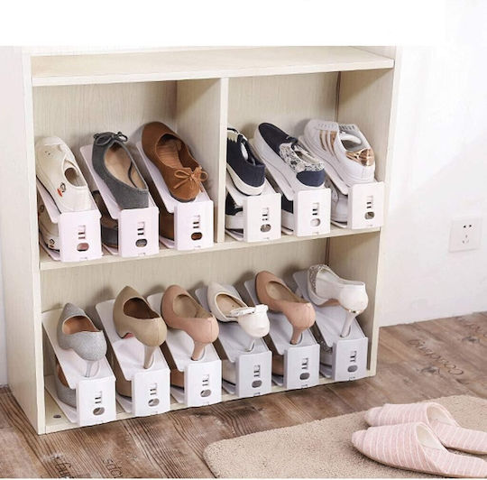 Bază Din Plastic Pentru Depozitarea Pantofilor În Culoare Albă 27x10x20cm