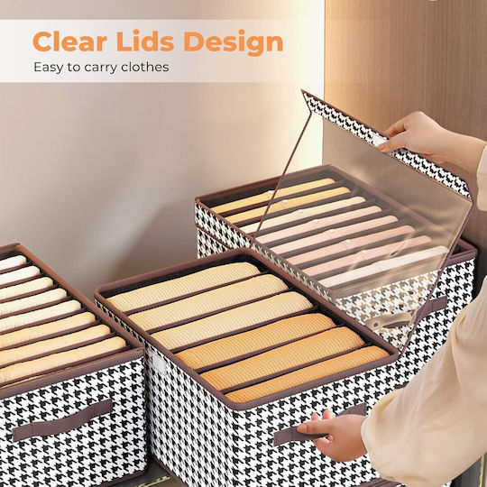 Organizator Textil Pentru Haine Și Șosete În Culoare Albă 44x30x20cm